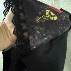 Women’s D.Signed Asymmetrical Black Graphic Top Size Medium