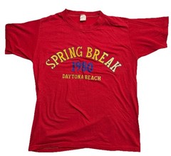 Vintage 1980 Daytona Beach Spring Break T Shirt Mens Medium USA Single Stitch