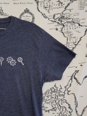 Next Level Apparel Men’s Graphic T-Shirt – Blue – Size M