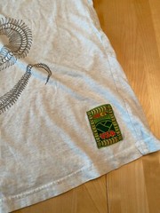 VINTAGE MECCA EMBROIDERED FAUX SNAKE SKIN GRAPHIC DETAIL MENS SZ XL
