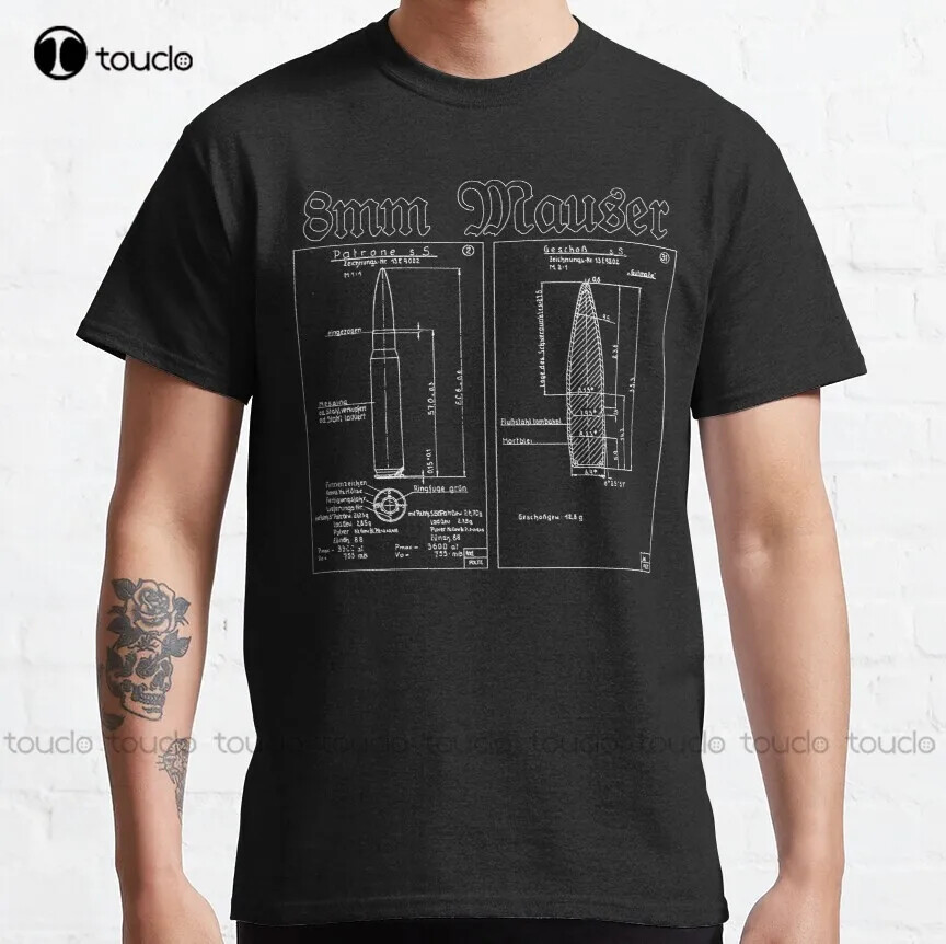 8Mm Mauser Cartridge And Bullet Classic T-Shirt Women Tshirt Custom Gift Breatha
