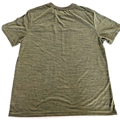 ONE POINT ONE Mens XL Heather Green Faux Zip Pocket Tee T-Shirt Crew Neck NWT