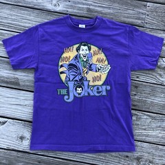 Vtg DC Comics Originals The Joker Purple T-Shirt Size M Great Graphic