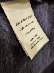 Barefoot Dreams Henley Shirt w/placket Cotton Long Sleeve Sz L
