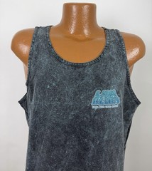 Hawaiian Lava Dyed Tank Top Mens Large Acid Wash Faded Black Surfer Maui Hawaii