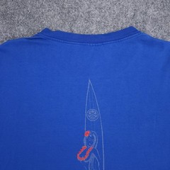 Vintage Hawaiian Island Creations Shirt Mens 2XL Blue Surf Girl Graphic Surfing