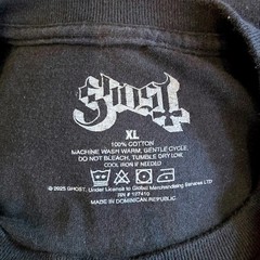 Ghost Band Shirt XL Papa V Perpetua Skeletour 2025 Tour Black Metal Graphic Tee