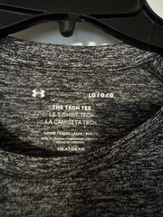Under Armour 1326413 Men’s UA Tech 2.0 Training T-Shirt, Black/Graphite, Large