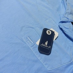 JOHNNIE-O Mens L LARGE DALE 2.0 T SHIRT MALIBLU BLUE SHORT SLEEVE GOLF TEE