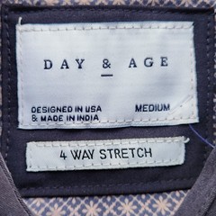 Day & Age Men’s Apparel w-way Stretch Black Polo Shirt – Size: Medium