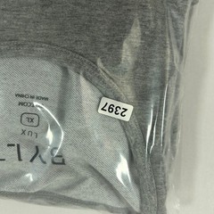 BYLT Shirt Mens XL Gray Drop Cut LUX Short Sleeve Athletic Fit Curved Hem Tee