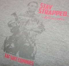 Stay Strapped Hoodie Gray Mens M Abraham Lincoln Soldier 2A Rare Guns