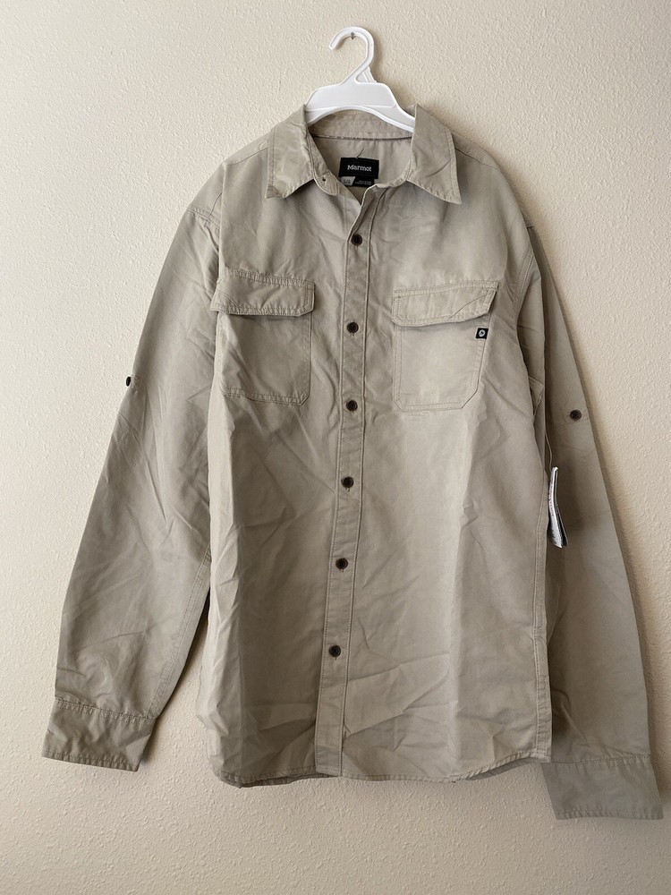 $75 new with tags Marmots shirts men castle peak , size L