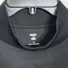 Mode of One Men’s Long-Sleeve Oversized-Fit T-Shirt, Deep Black Small