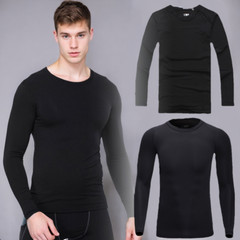 Athletic Long Sleeve Compression Shirts Men’s Dry Fit Sports Gym Shirts Workout