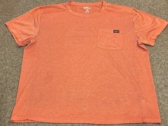 Dickies Men’s T-Shirt, Size XL, Orange, Breathable, Short Sleeve, Easy Care