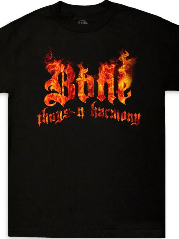 1pc Bone Thugs-N-Harmony Flames Fire Thug Story I Tried Hip Hop Krayzie Bone Men