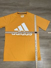 Adidas Ultimate Tee Mens Sz M Climalite Orange Logo Short Sleeve T-Shirt