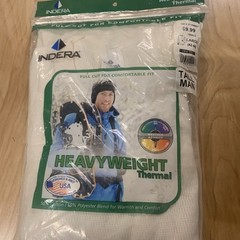 Heavyweight Thermal Large Shirt Long Sleeve White 50% Cotton In Packaging