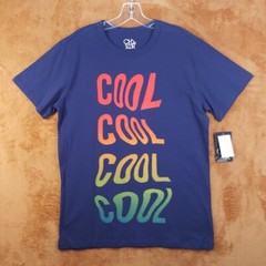 CHASER Shirt Mens Medium Blue Pullover Crew Graphic COOL T-Shirt Tee