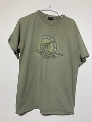 Bayside Heavy Weight Men XL Green Great Smoky Mountains Short Sleeve Shirt