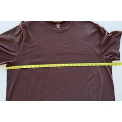 Fabletics Short Sleeve T-Shirt Mens 2X Chocolate Brown Cotton Modal Stretch