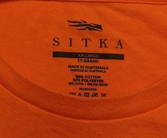 Sitka Icon Long Sleeve Tee Shirt Ultra Blaze Orange Men’s 2XL XX Large