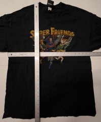 VTG DC Comics Super Friends Junk Food T-Shirt XL Superman Batman Wonder Woman