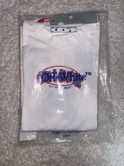 Off-White Blue Sketch Arrow Skate S/S Tee Men’s Crew Neck T-Shirt White/Blue S