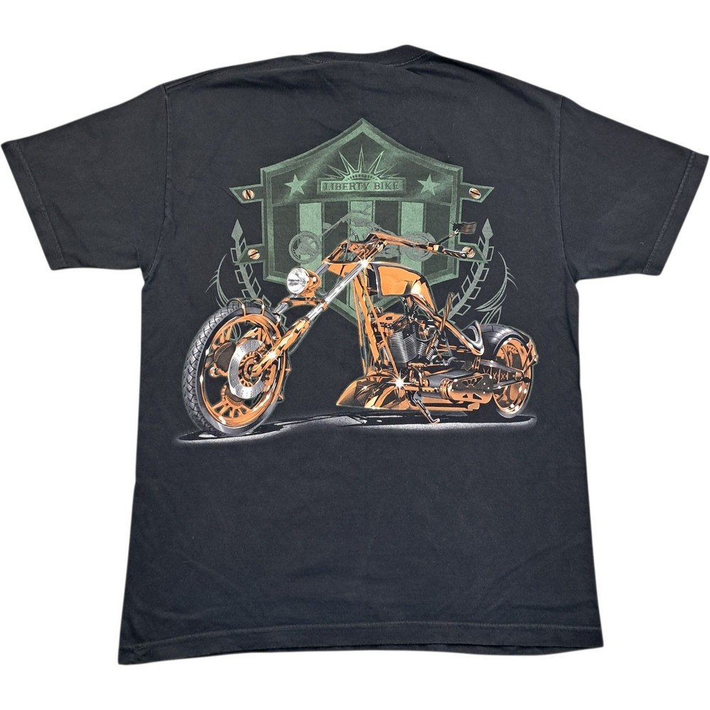 American Chopper T Shirt L Men’s Black Cotton Vintage Biker Retro Graphic Summer