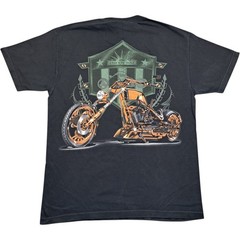 American Chopper T Shirt L Men’s Black Cotton Vintage Biker Retro Graphic Summer