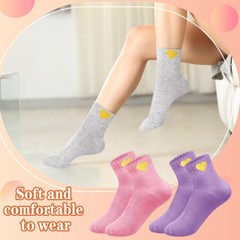 20 Pairs Love Socks Cute Smiling Ankle Socks Elastic Funny Aesthetic Low Cut …