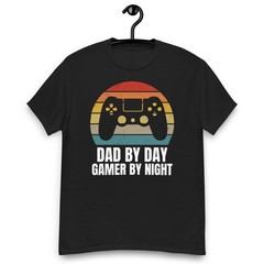 Dad By Day Gamer By Night Retro Gaming Design for Gaming Fathers