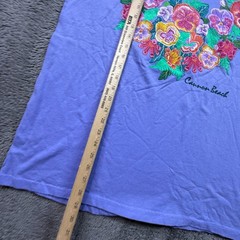 Vintage 90s Single Stitch Cannon Beach Oregon Tee Shirt Adult L Floral Islander