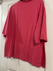 FISOEW Oversized Mock Neck Half Sleeve T-Shirt