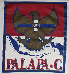 Indonesia Satellite PALAPA Vintage 1990s Single Stitch XL T Shirt