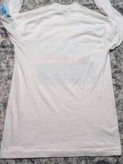 Vintage Screen Stars 1984 Swimming Graphic White Long Sleeve Shirt Size Small