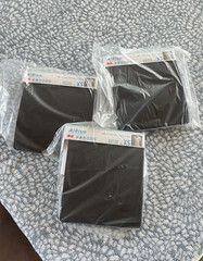 [3PCS] Uniqlo Airism T Shirt Men Black V Neck Undershirt Size XS
