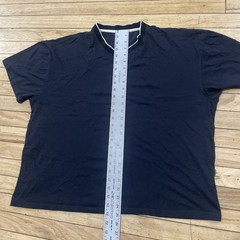 Chaps Cowl Neck T Shirt Men L Black White No Button Detail Sleek Minimal 90s Box