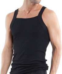 Men’S 3-Pack Cotton Square Neck Undershirt Tank Top