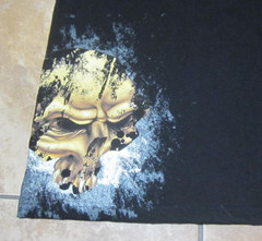 JNCO Jeans Black T-Shirt Size Large Skull Double Sided Graphic USA Made