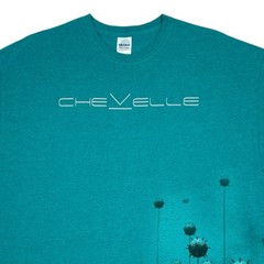 Chevelle Band T Shirt Ocean Mines Tour 2015 Official Mens 2XL XXL Teal Blue Rare