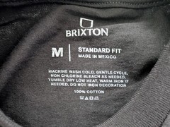 Brixton Quality Co Graphic T Shirt Mens Black Logo Tee