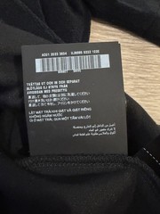 Prada Cotton Terry T-shirt with Enamel Metal Triangle Logo in Black 2025 Large