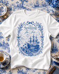 Spilling the Tea Since 1773 T-Shirt | Patriotic Tee American Revolution Shirt