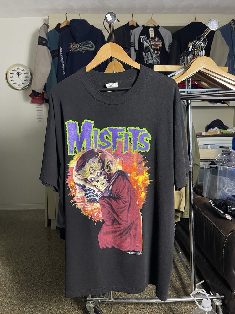 Vintage 90s Misfits Mars Attack Shirt XL Wild Oats Tag