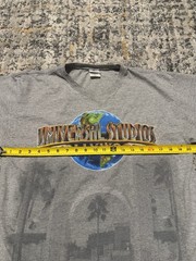 Universal Studios Hollywood Shirt Mens Large Gray EUC Big Logo Graphic Print