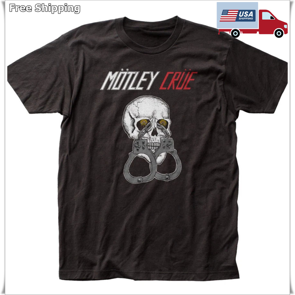 Motley Crue Shout At The Devil Tour T Shirt Mens Rock And Roll Music Band Black