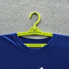 Adidas Men Shirt L/G Blue THE GO-TO TEE Big Logo Long Sleeve NWT