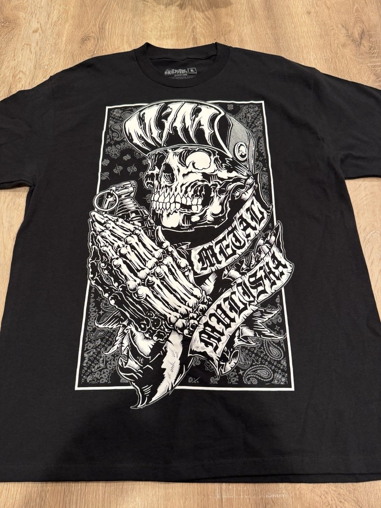 Men’s Metal Mulisha Graphic T-Shirt Size Large Black Motocross NWOT.